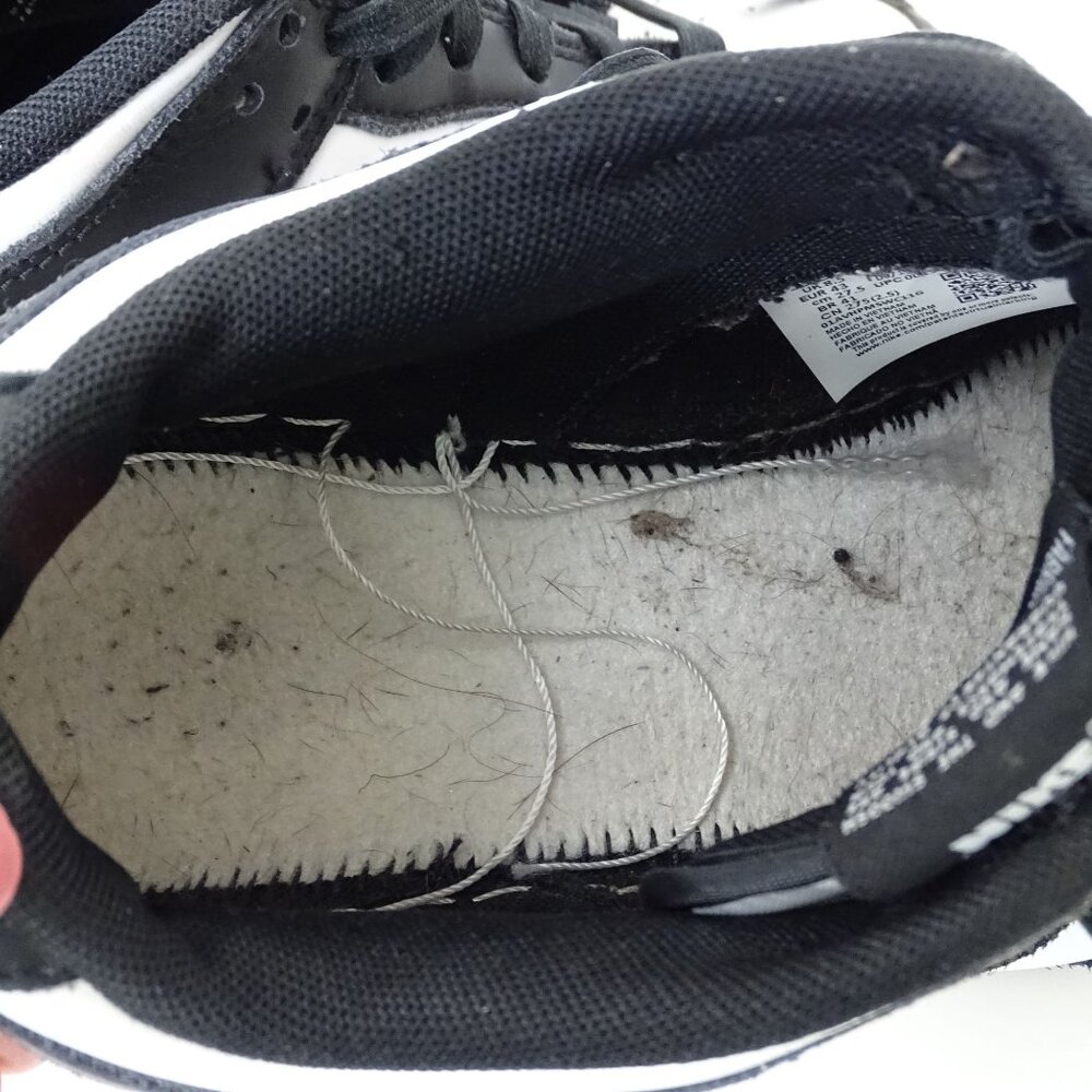 Nike Dunk Low Retro Black White Panda Leather Sneakers Men Size 9.5 DD1391 100 - Picture 12 of 15